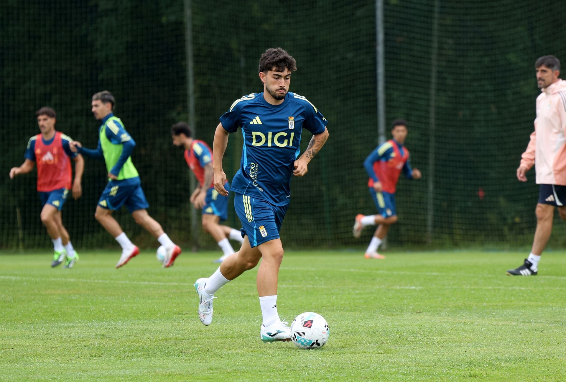 El Real Oviedo y su entrenamiento en El Requexón este 18 de julio