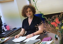 Marta del Arco, en su despacho de consejera de Derechos Sociales y Bienestar