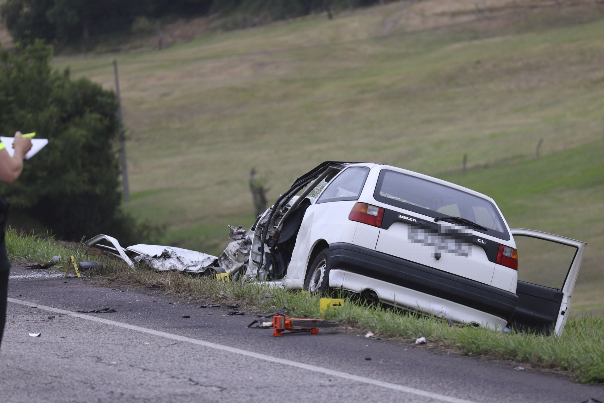 Las imágenes del accidente en Carreño que deja un fallecido