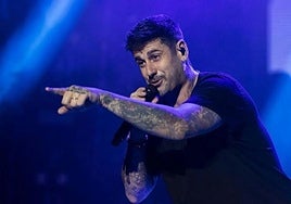 Melendi en uno de sus últimos conciertos de este año.