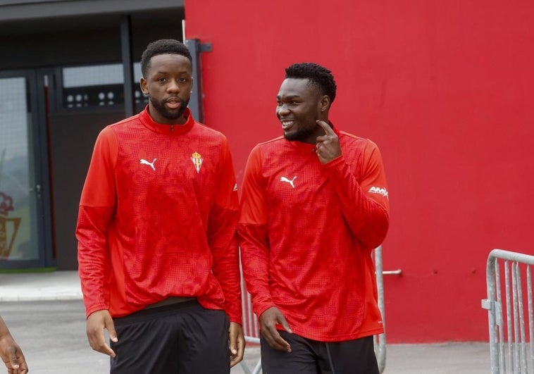 Caicedo y el canterano Manu Rodríguez, las novedades del primer once de pretemporada del Sporting