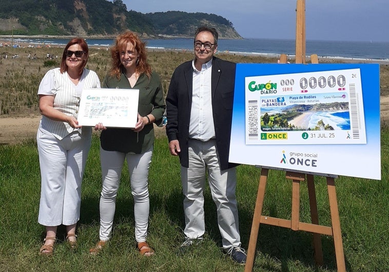 La playa de Rodiles protagoniza el cupón de la ONCE