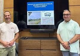 El alcalde de Siero, Ángel García, y el edil Pergentino Martínez.