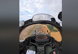 Así se ve el vuelo del Eurofighter desde la cabina del piloto
