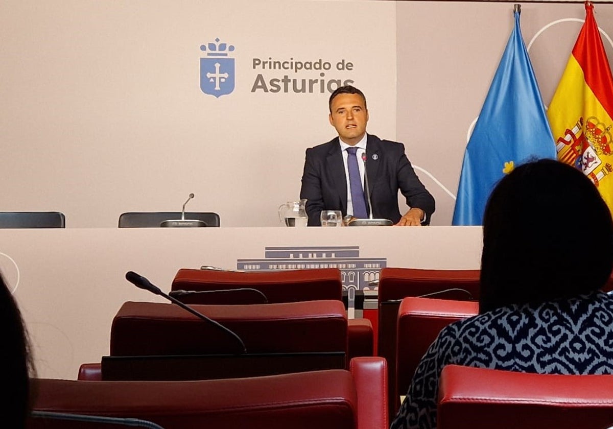 Guillermo Peláez, en la rueda de prensa tras el Consejo de Gobierno.