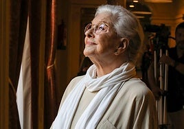 Lola Herrera, en una de sus últimas visitas a Avilés.