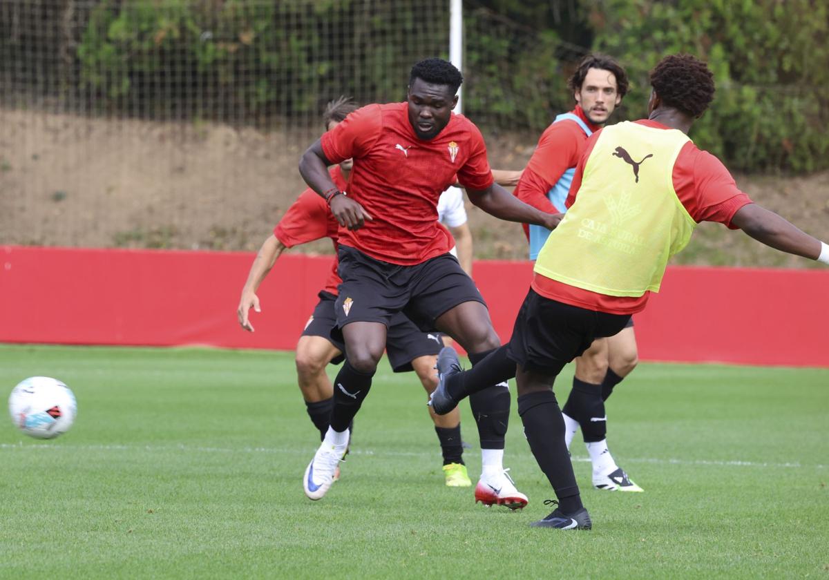 El entrenamiento del Sporting de Gijón de este 28 de julio, en imágenes