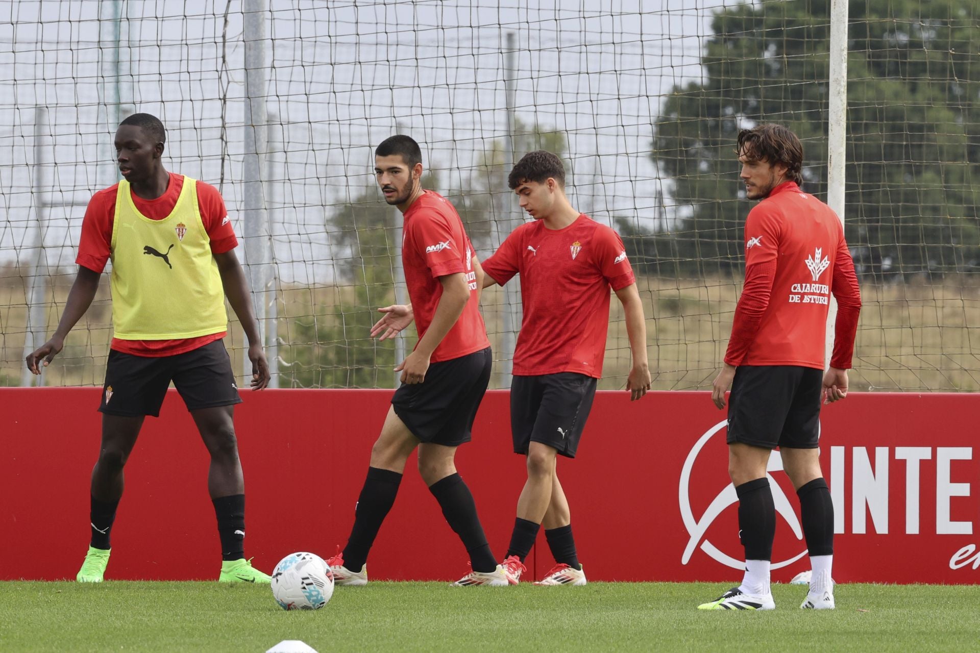 El entrenamiento del Sporting de Gijón de este 28 de julio, en imágenes