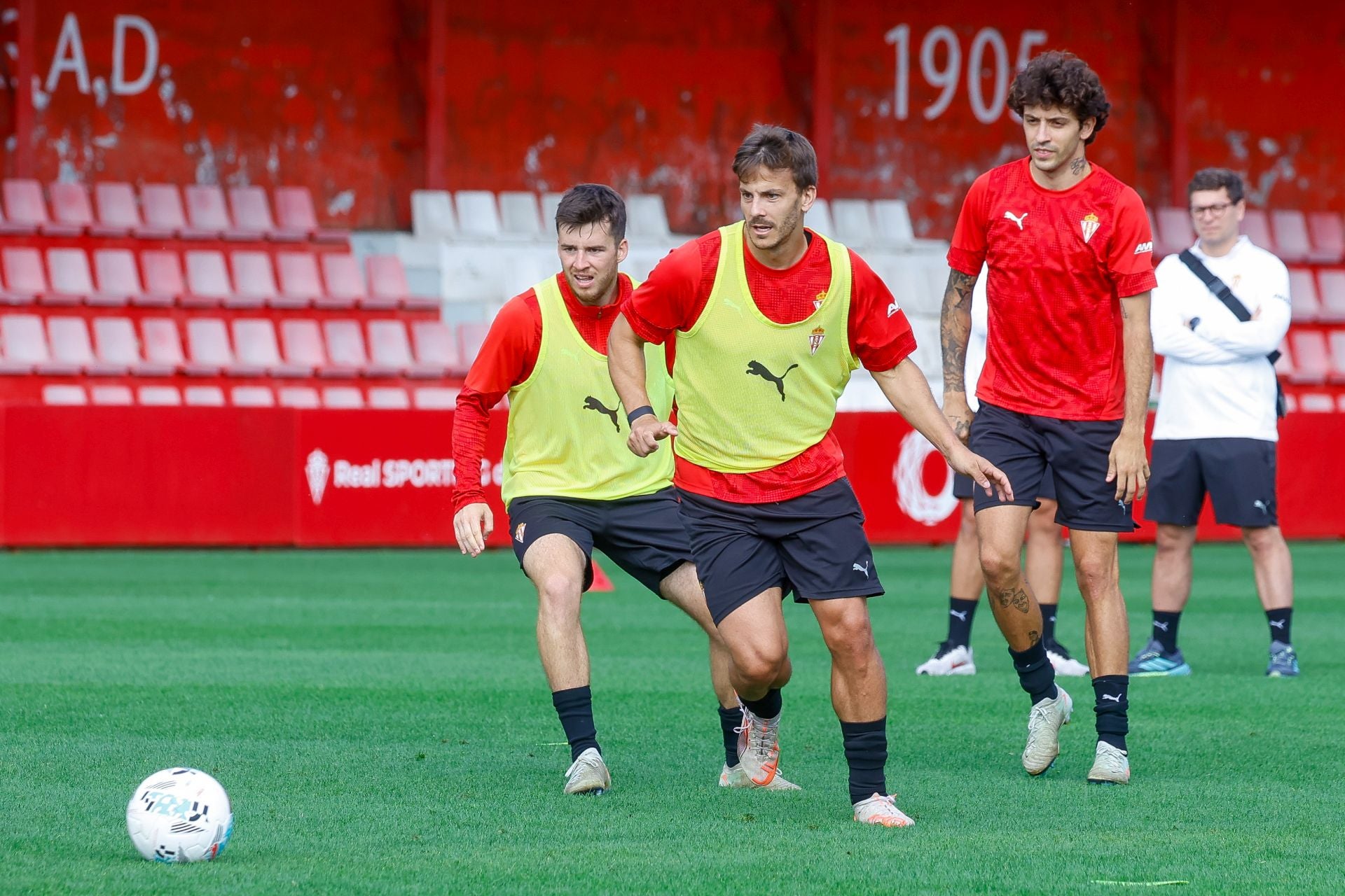 El entrenamiento del Sporting de Gijón de este 29 de julio, en imágenes