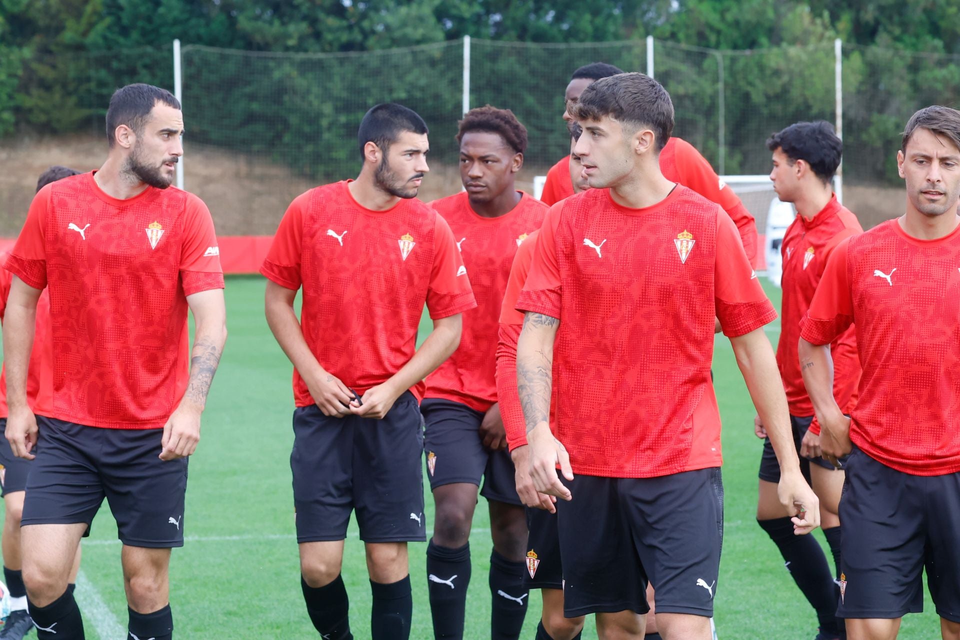 El entrenamiento del Sporting de Gijón de este 29 de julio, en imágenes