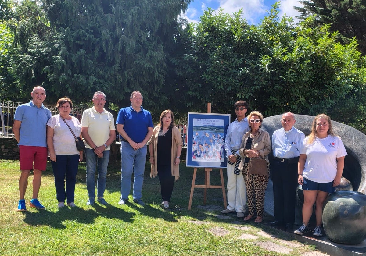 Presentación del nuevo cartel de las fiestas del Portal de este año, en Villaviciosa