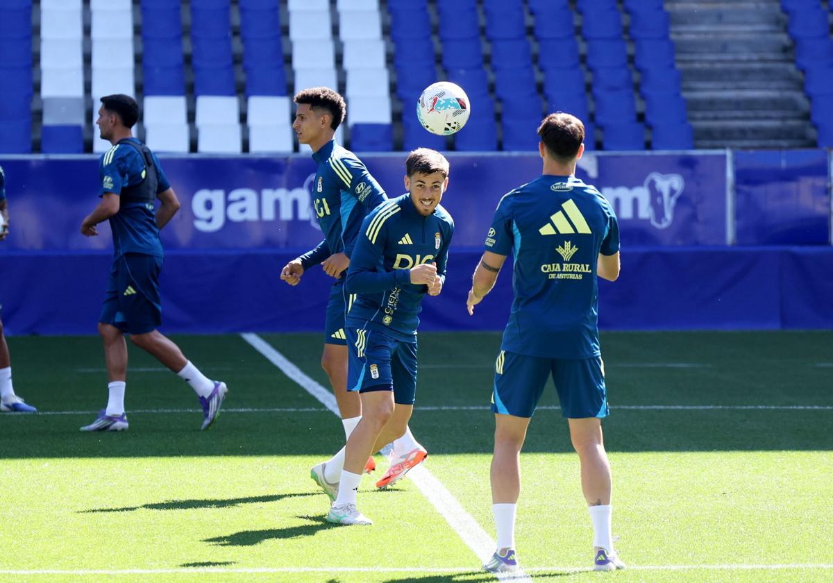 El entrenamiento del Real Oviedo de este 30 de julio, en imágenes
