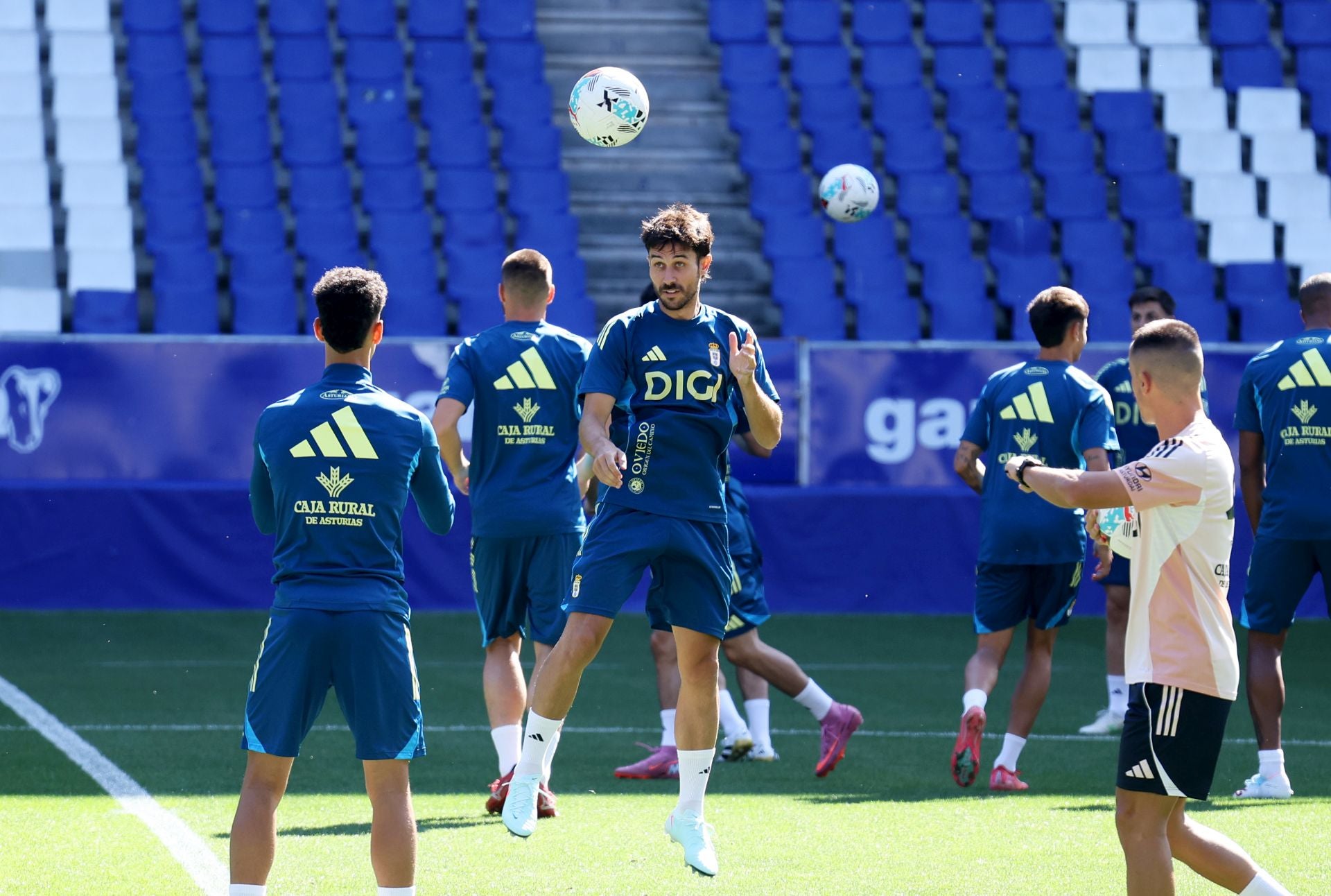 El entrenamiento del Real Oviedo de este 30 de julio, en imágenes