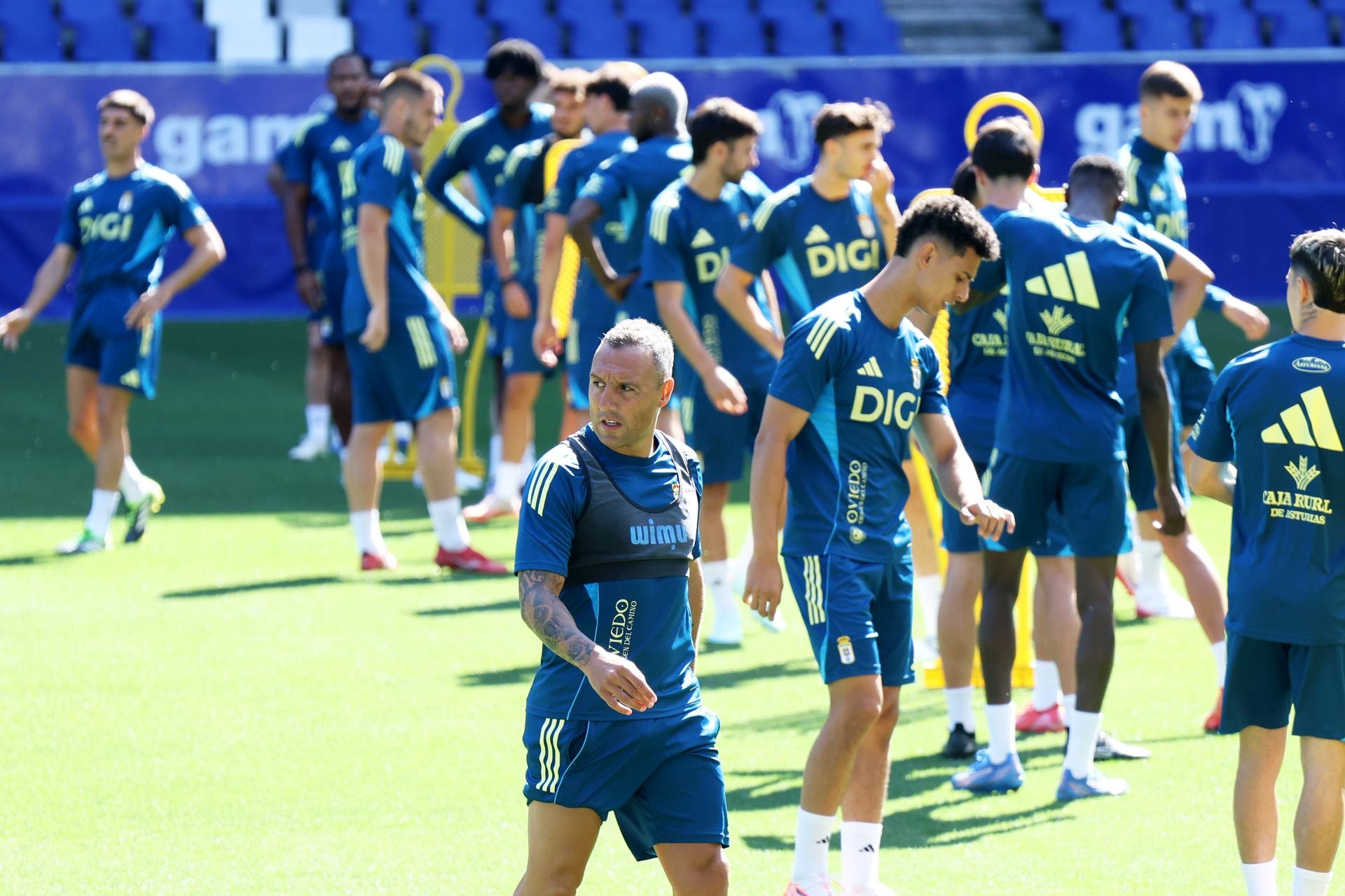 El entrenamiento del Real Oviedo de este 30 de julio, en imágenes