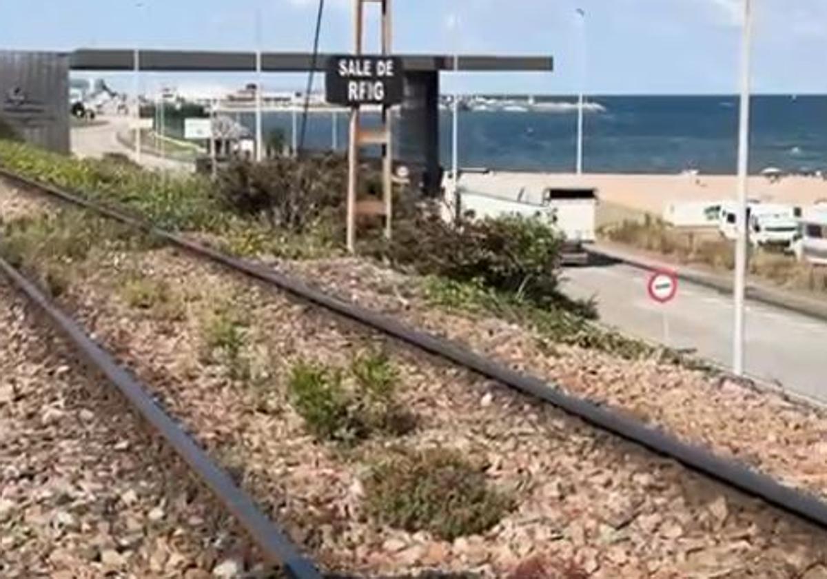 Captura del vídeo del PSOE de Gijón sobre el acceso ferroviario a El Musel