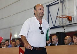 Juan Molina, durante una asamblea grupista en 2017.