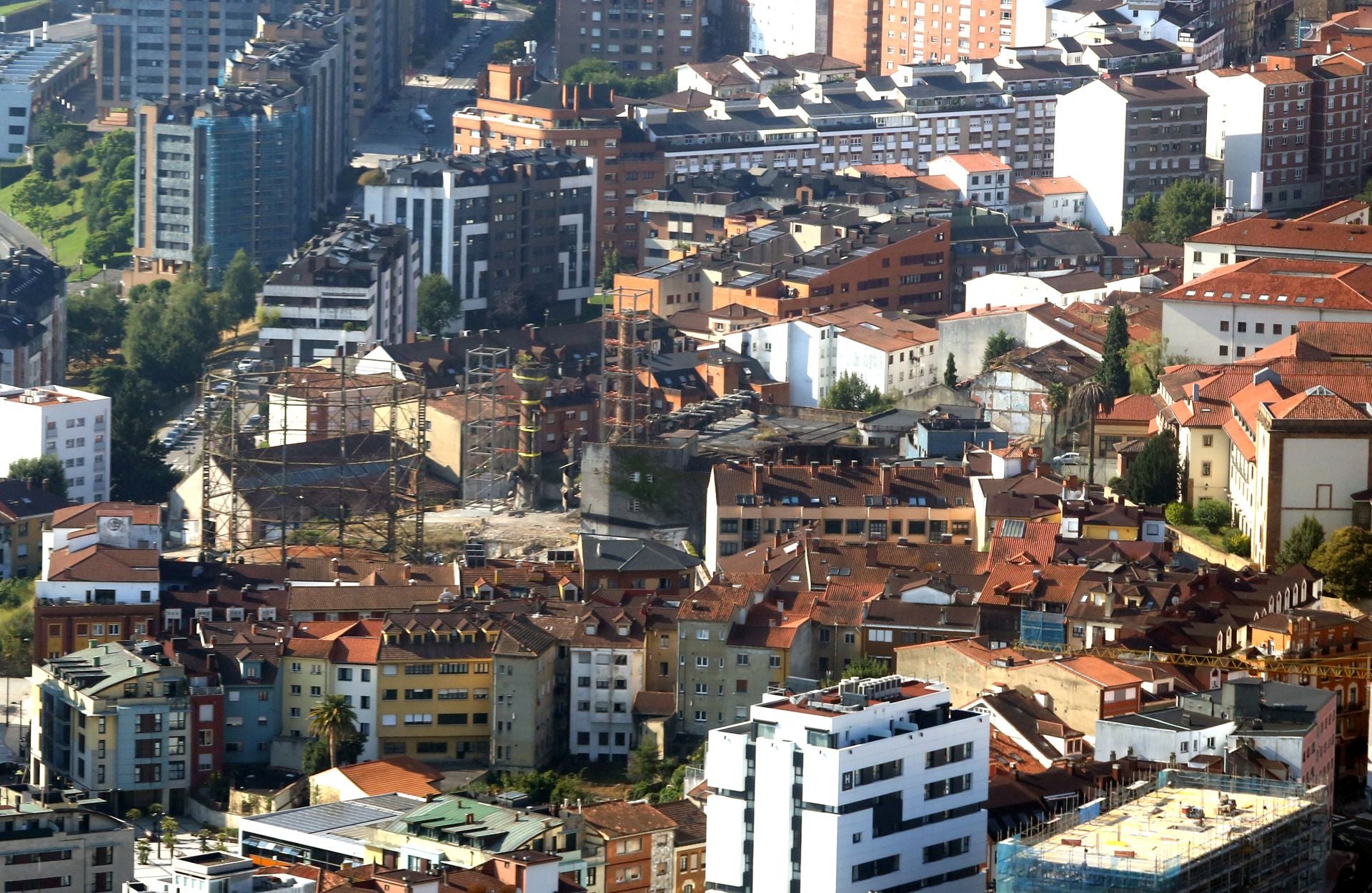 Así se ve Oviedo desde el helicóptero de la Policía Nacional
