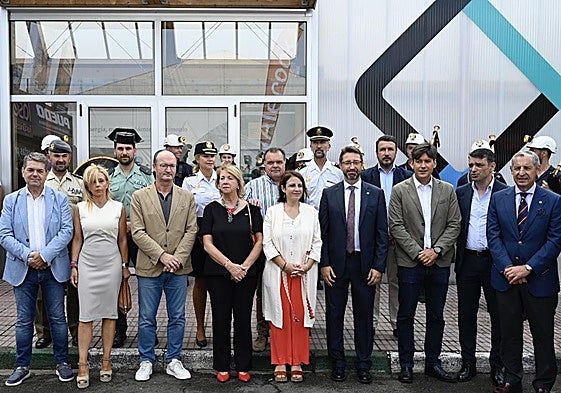 Día de Hunosa. Autoridades civiles, militares y políticas junto con representantes sindicales y empresariales