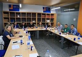Una de las reuniones en el SASEC para negociar el ERE.