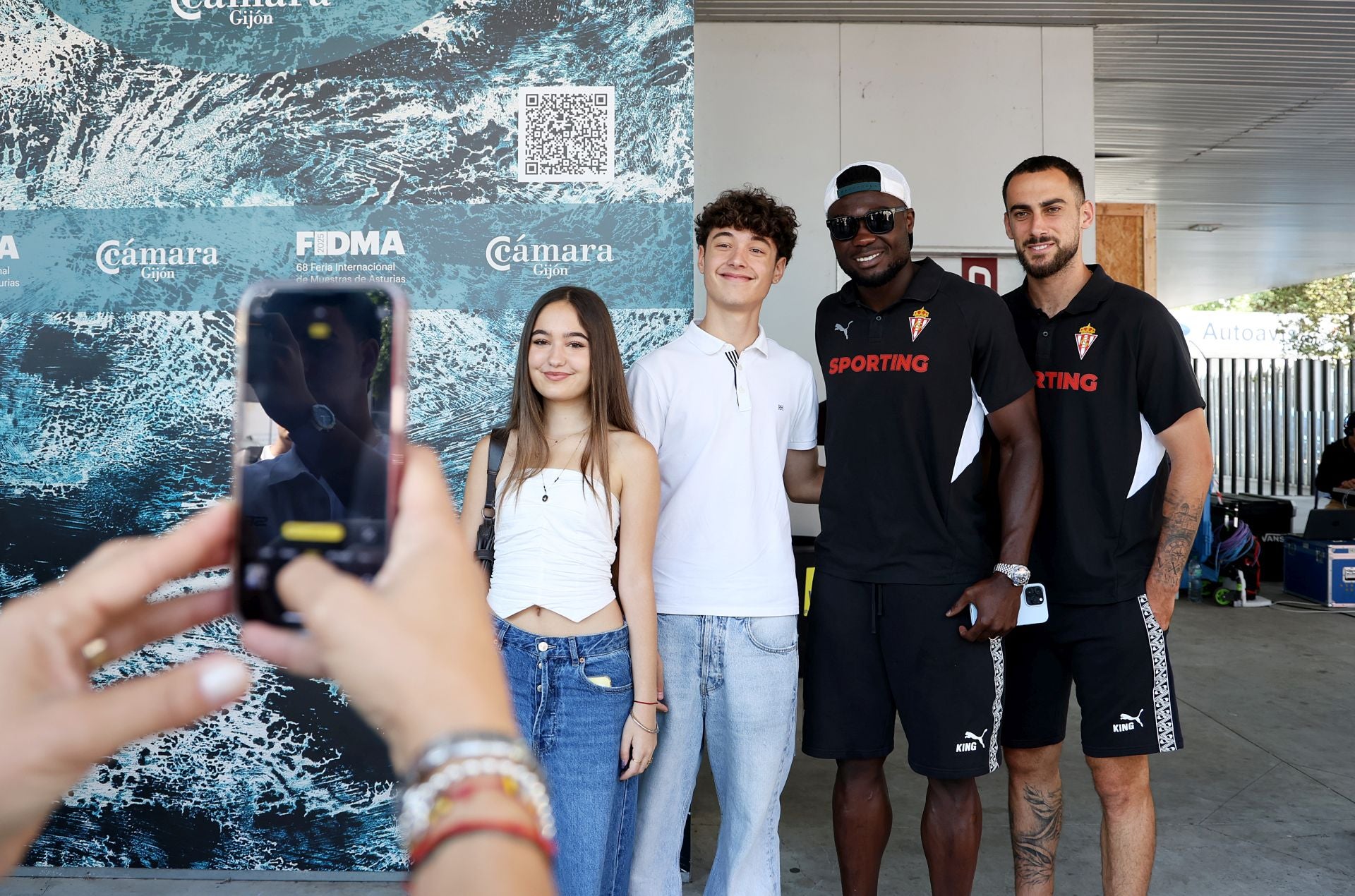 El Sporting de Gijón disfruta de la Feria de Muestras de Asturias