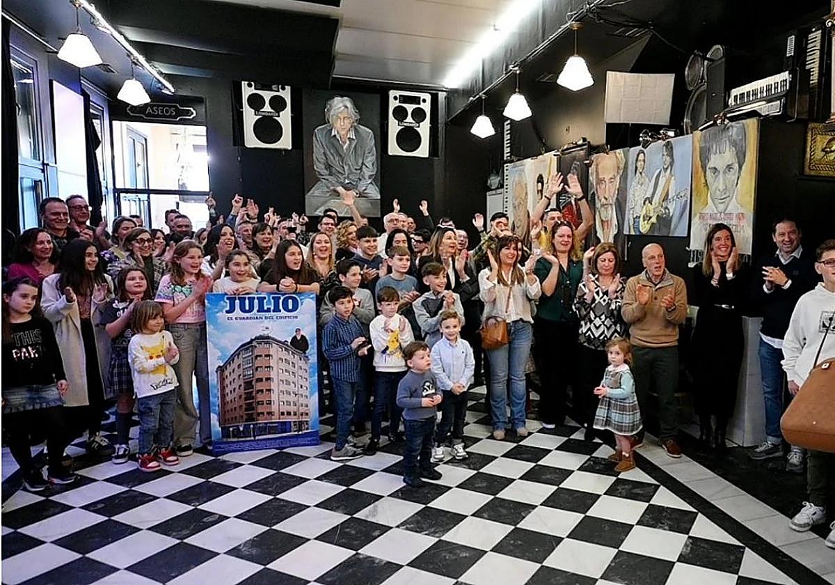 El homenaje que los vecinos rindieron a Julio Aguado en febrero del año pasado