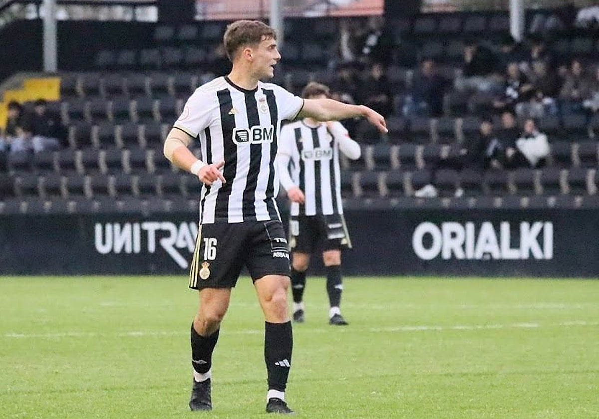 Ander Vidorreta, en un partido con el Real Unión la pasada temporara.