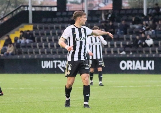 Ander Vidorreta, en un partido con el Real Unión la pasada temporara.
