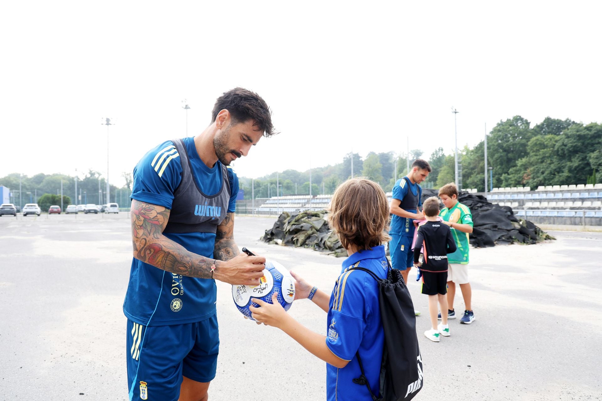 El entrenamiento del Real Oviedo de este martes, 12 de agosto, en fotos
