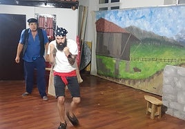 Ensayo de la obra en Ferrero.