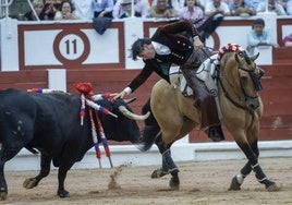 Tarde de rejones en la Feria taurina de Begoña en Gijón