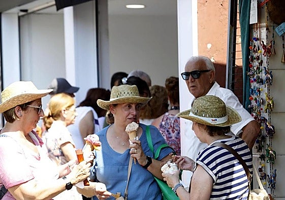 Los helados fueron uno de los postres más demandados en una jornada abrasadora