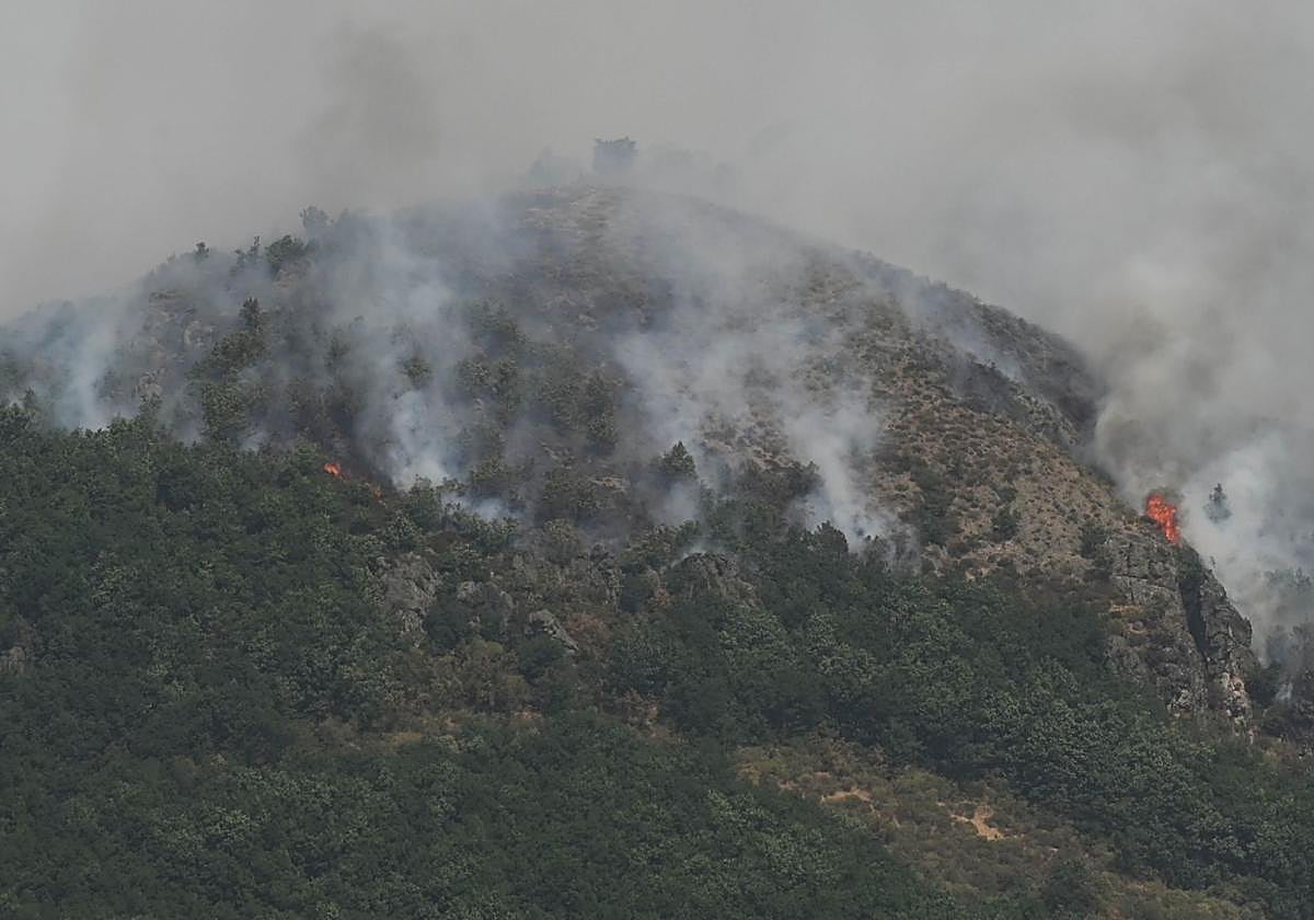 Incendio en los Picos de Europa.