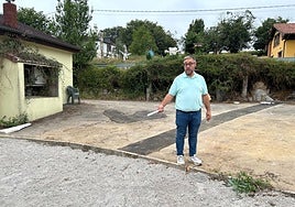 El edil Pergentino Martínez, en Godina.