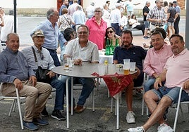 Senén Morán, José Gallego, José A. Martínez, Rubén Cueli, Paco Orejas y David Moro.