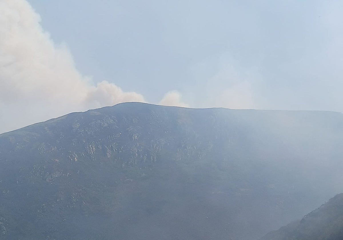 Vista del cielo en Genestoso, en Cangas del Narcea.