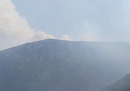 Vista del cielo en Genestoso, en Cangas del Narcea.