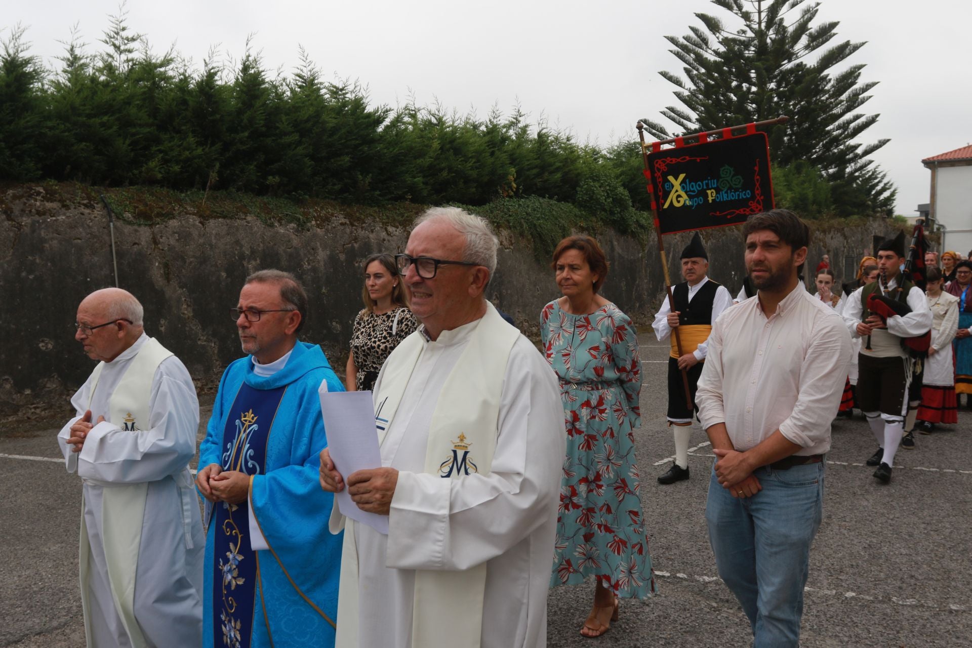 Contrueces honra a la primitiva patrona de Gijón