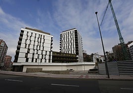 Una de las últimas promociones de vivienda nueva en Avilés es la del antiguo solar de ingenieros en la calle de González Abarca.