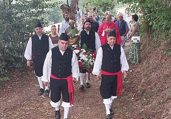 Procesión del santo.