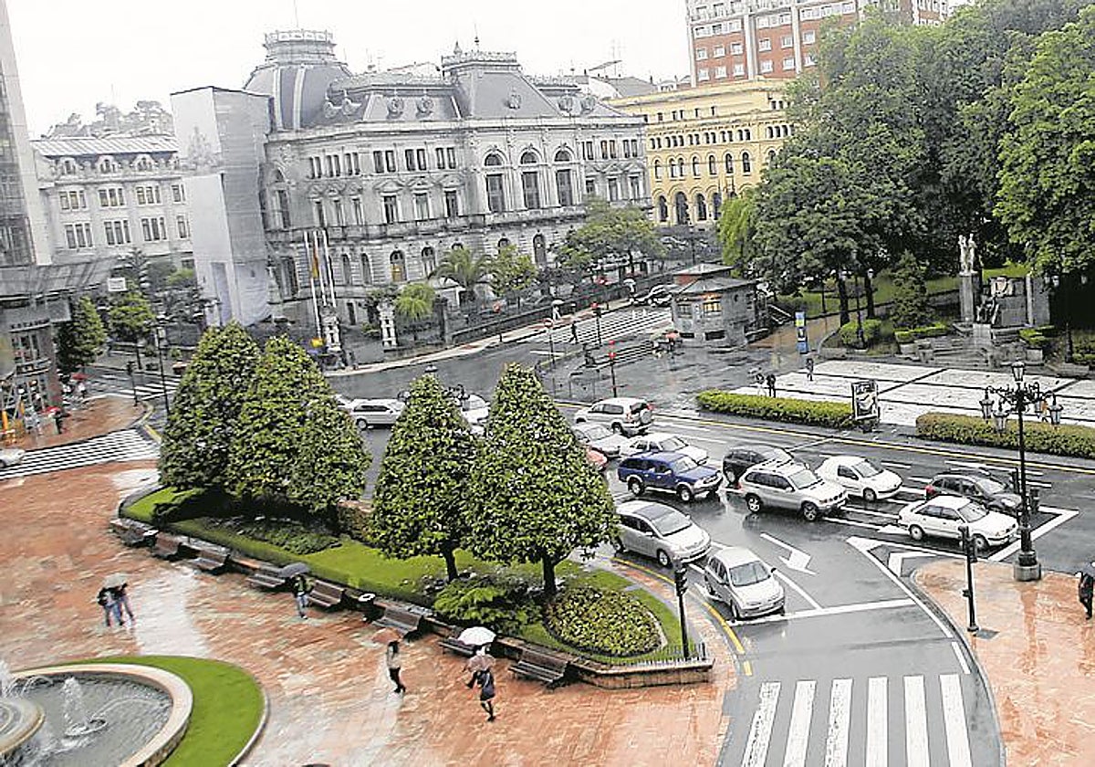La plaza de La Escandalera.