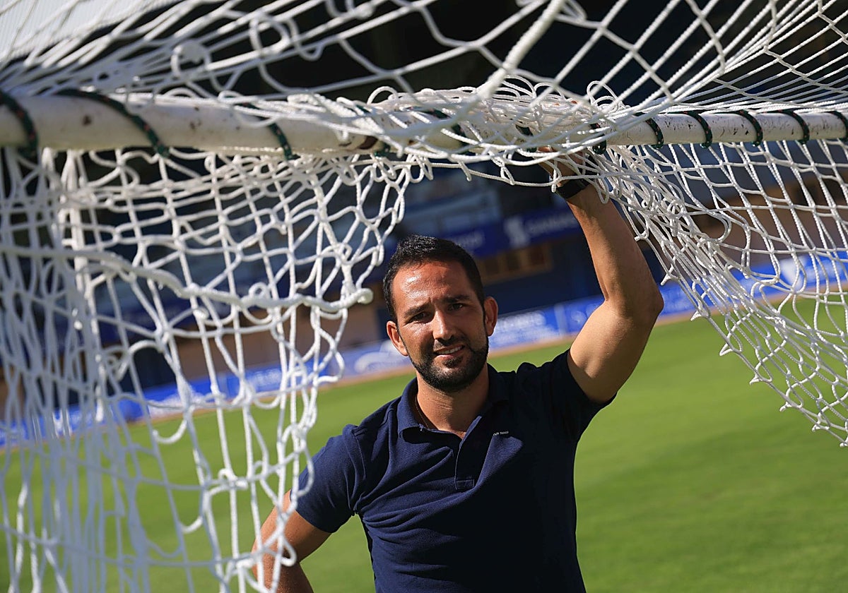 Dani Vidal, en una portería del Suárez Puerta.