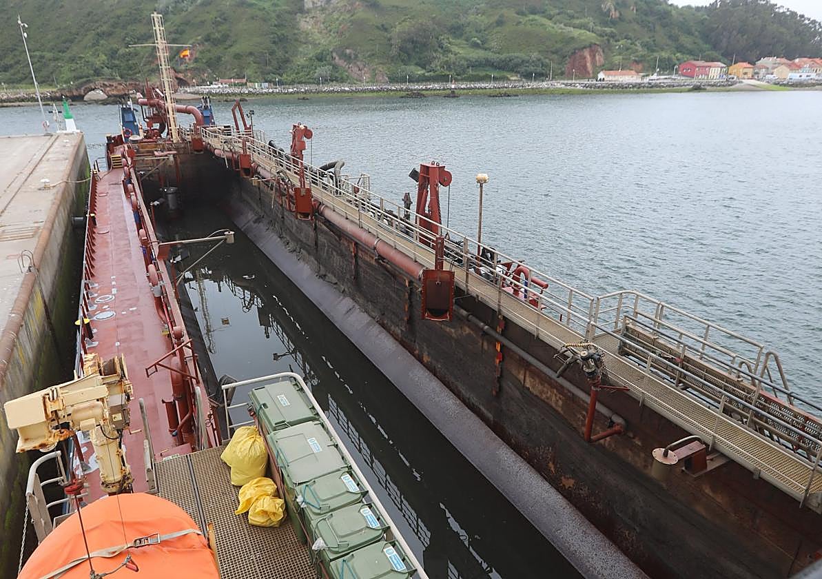 Imagen de las últimas operaciones de dragado en 2024.