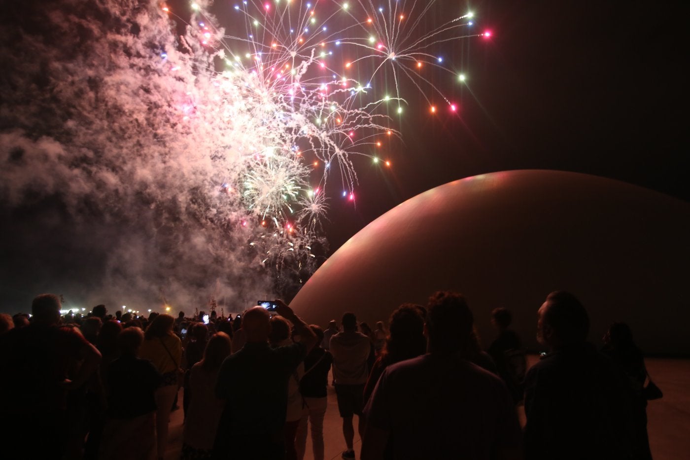 El espectáculo de fuegos artificiales del año pasado.