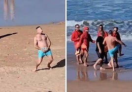 Las imágenes del altercado.