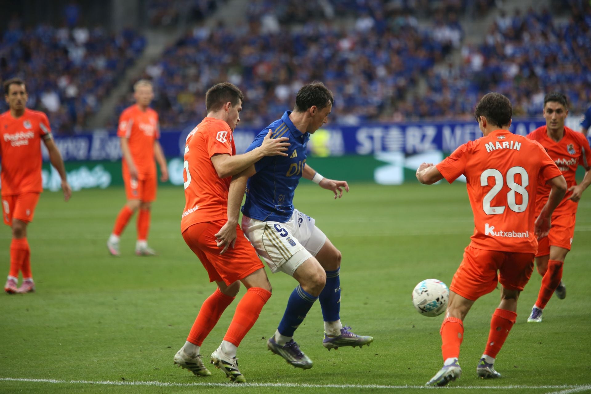 Las mejores jugadas del Real Oviedo - Real Sociedad en imágenes