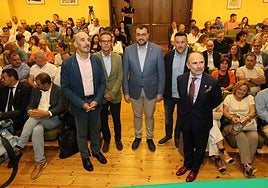 Fernando Luján, Ignacio Cuesta, Adrián Barbón, Javier Fernández Lanero e Ignacio Villaverde.