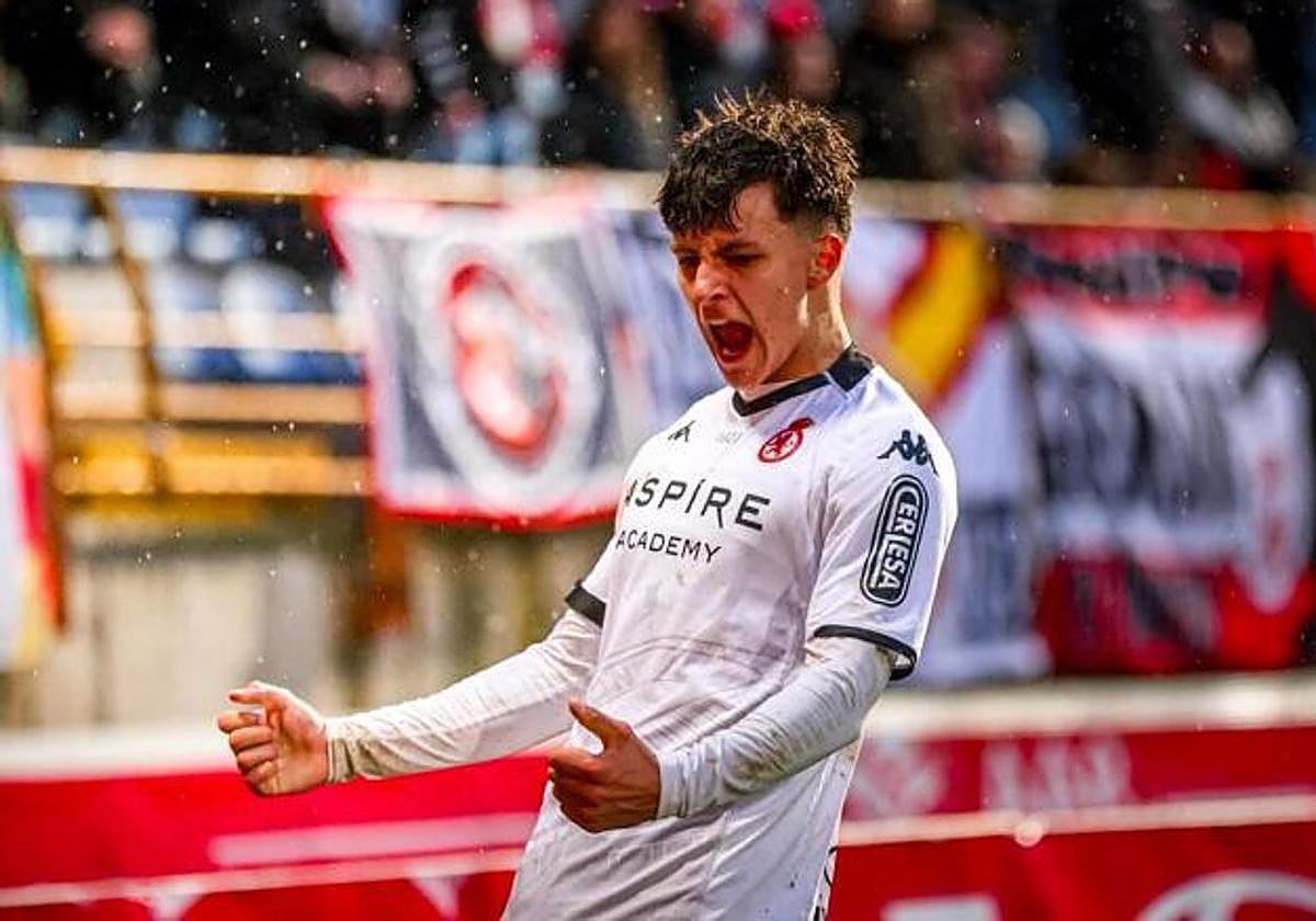 Guzmán Ortega, durante su etapa en la Cultural Leonesa.