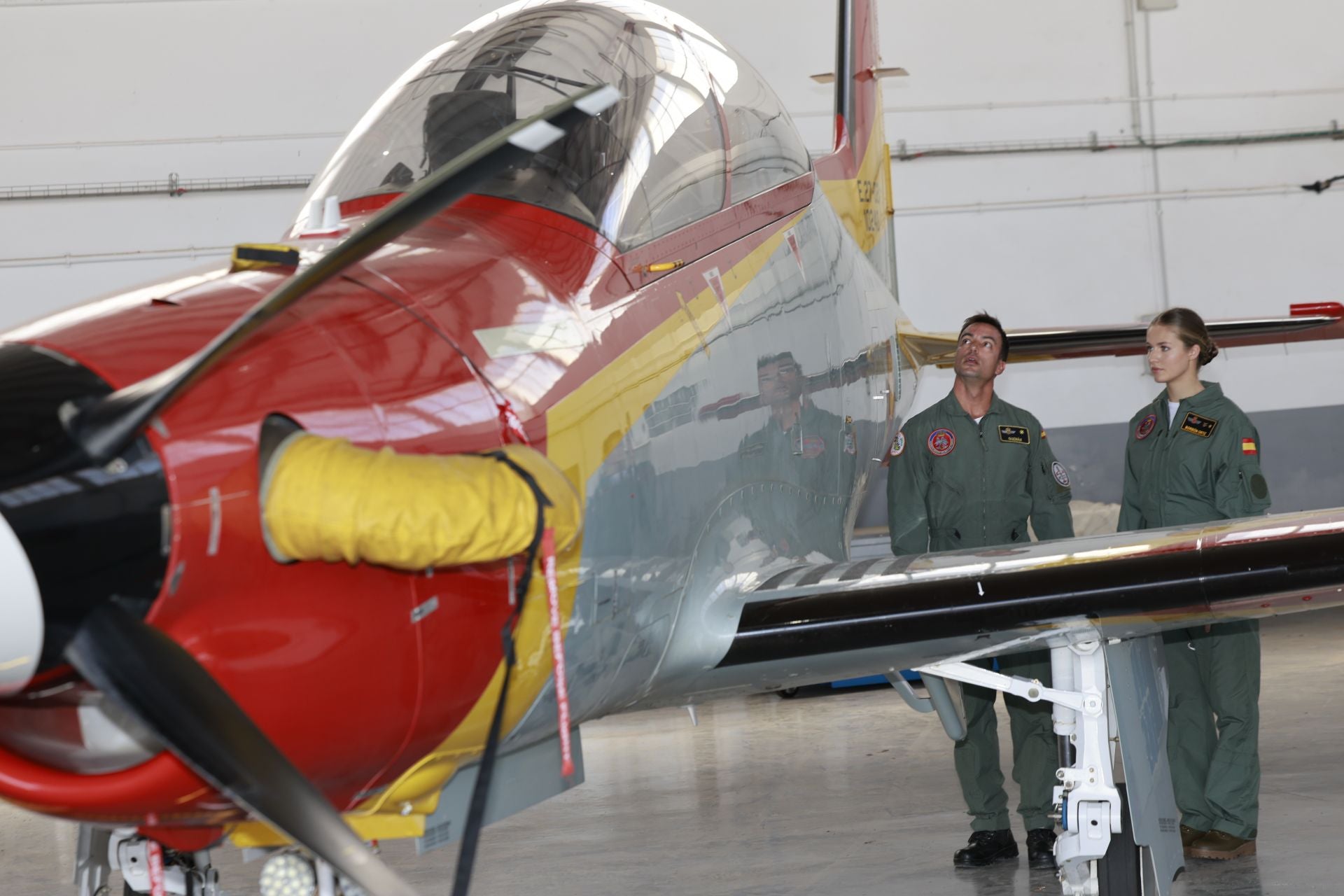 Las primeras imágenes de la Princesa Leonor en su formación como piloto