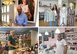 Jorge Sánchez, de La Santina; Laura Fernández, de Sanla; Enrique Maradona, de Pasapágina; y Ramón Rodríguez, de Alfa.