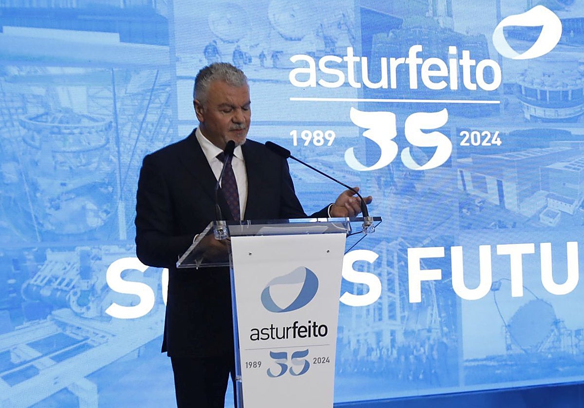 El presidente de Asturfeito, Belarmino Feito.